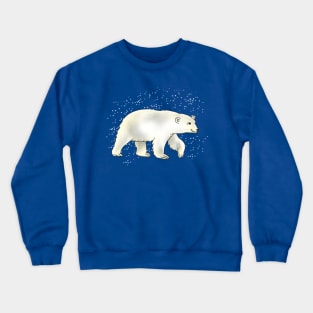 polar bear in the north Crewneck Sweatshirt